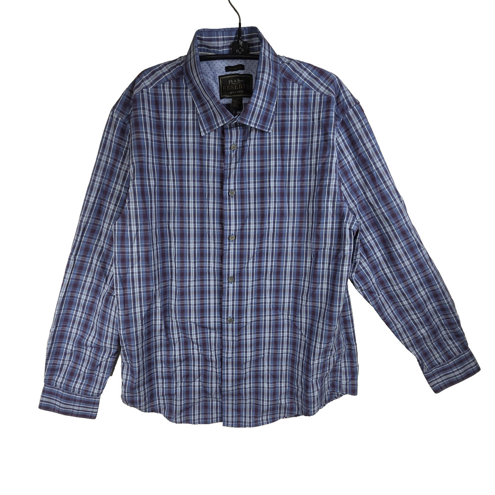 Jos A Bank Reserve Cashmere Button Down Shirt Mens Large